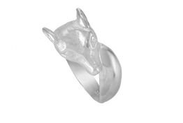 Fox Head and Tail Ring