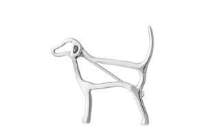 Foxhound Brooch (Silhouette)